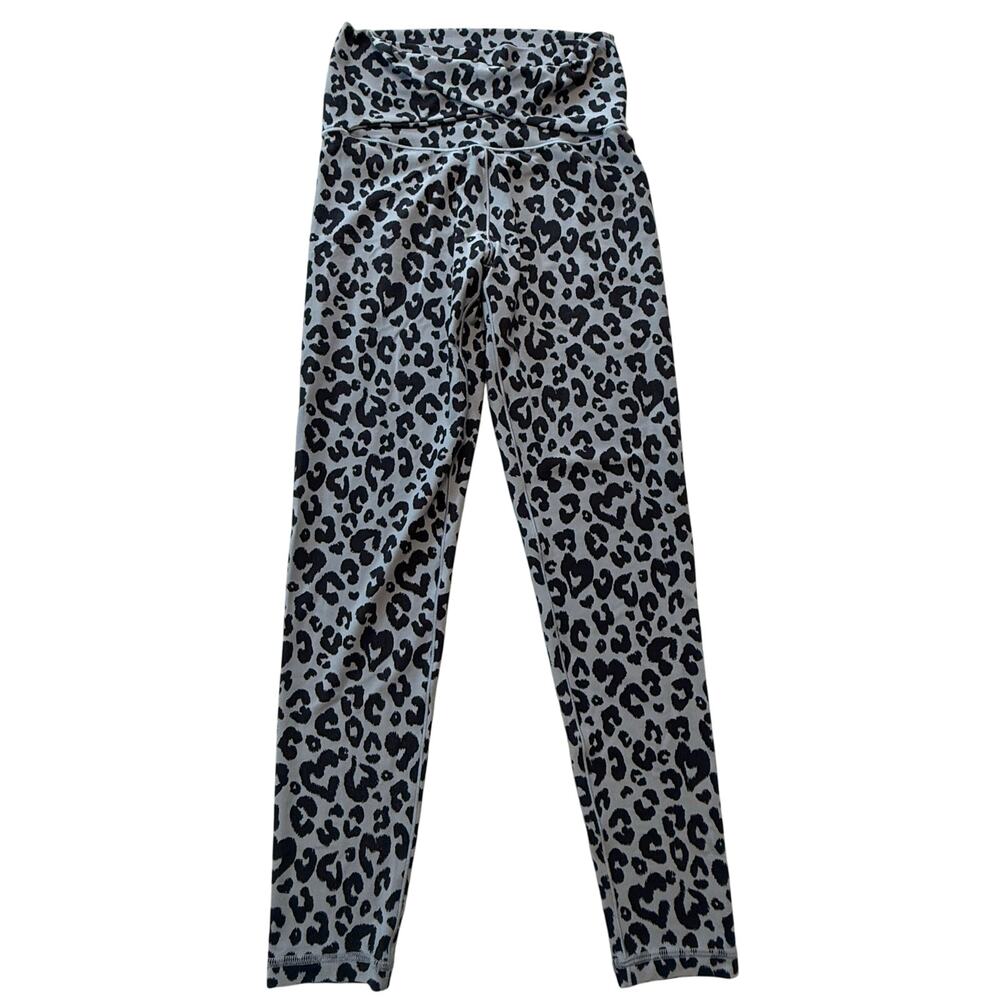 Aerie Offline Real Me High Waisted 7/8 Legging Light Blue‎ Cheetah Size M